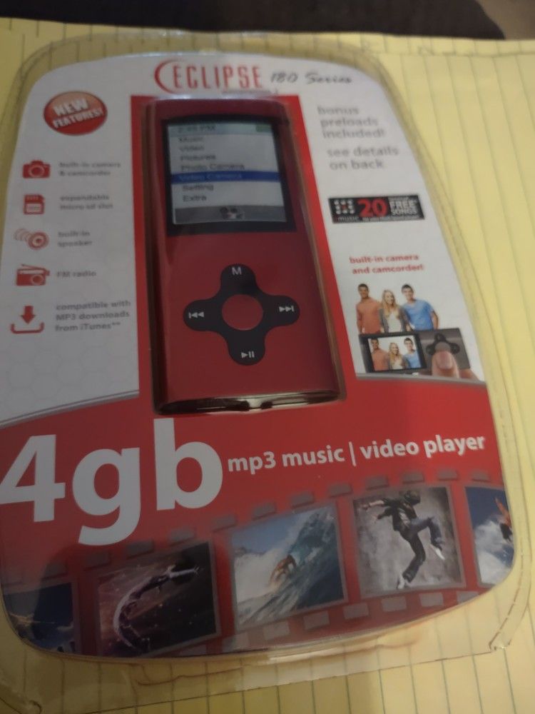 Eclipse 4 gb Mp3 music/ Video Player