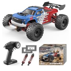 Scientoy 1/16 RC Cars 45 KPH, 4WD All Terrain High Speed Remote Control Car, Offroad RC Truck with 2 Rechargeable Batteries, 60 Mins Runtime, 2.4GHz F