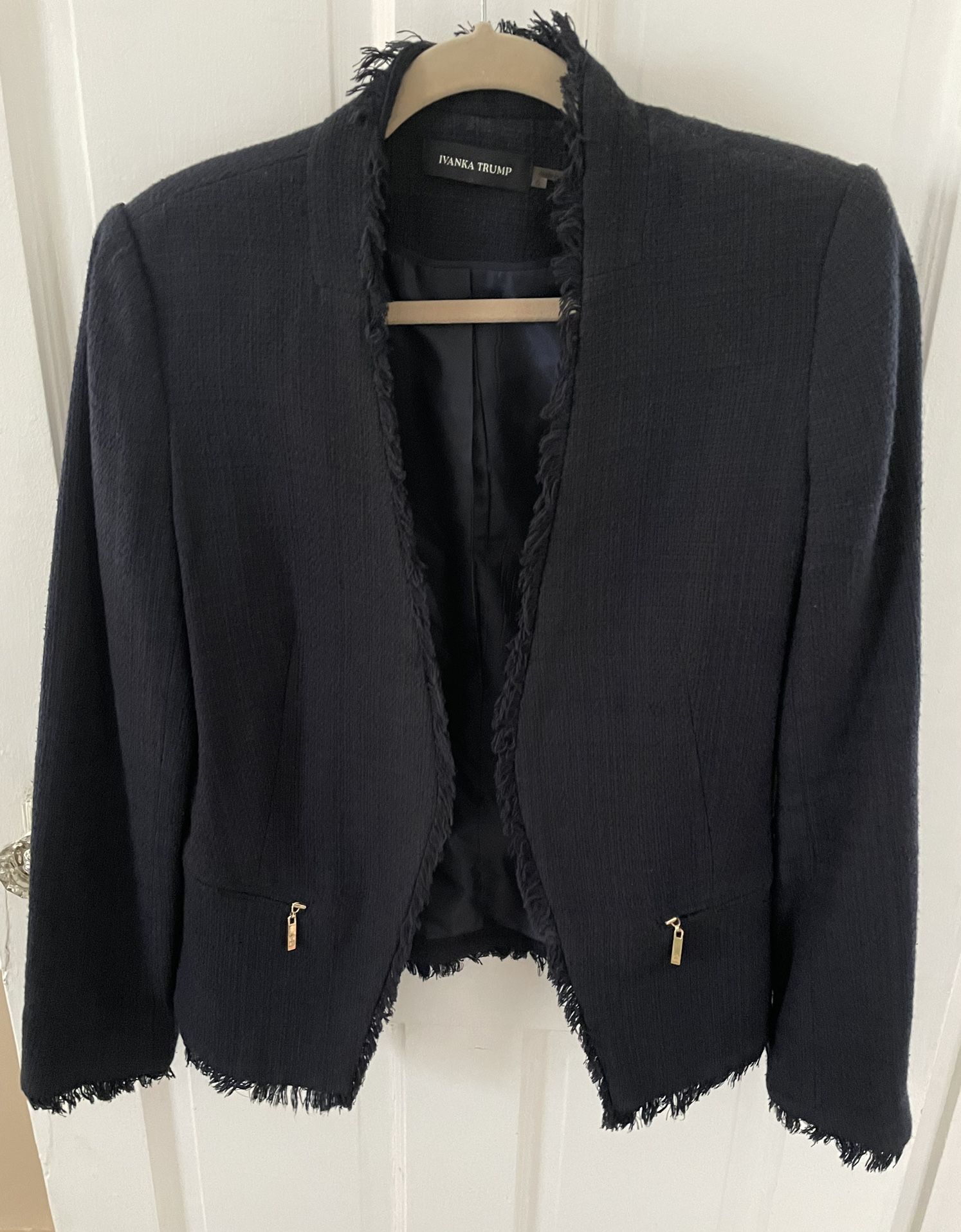 Navy Tweed Blazer