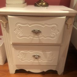 White Color Nightstand