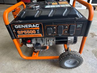 Generac GP5500 Generator Works Good. Must Pick Up