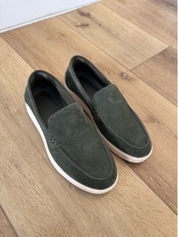 Zara Men's Green Suede Loafers EUR 40