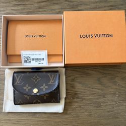 Authentic Louis Vuitton Rosalie Wallet (Monogram With Pink Interior)