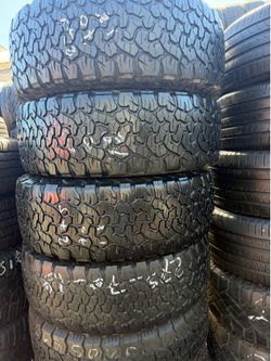 SET OF FOUR LT27570r18 BFGOODRICH KO2 TIRES