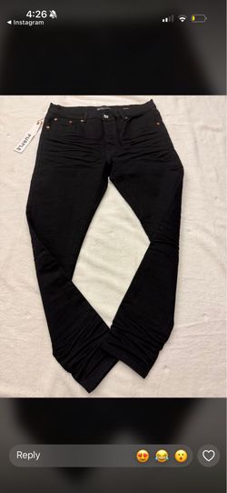 Purple jeans