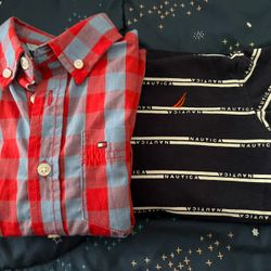 2 Pcs Boys Shirts, Cotton,  4 Years Old