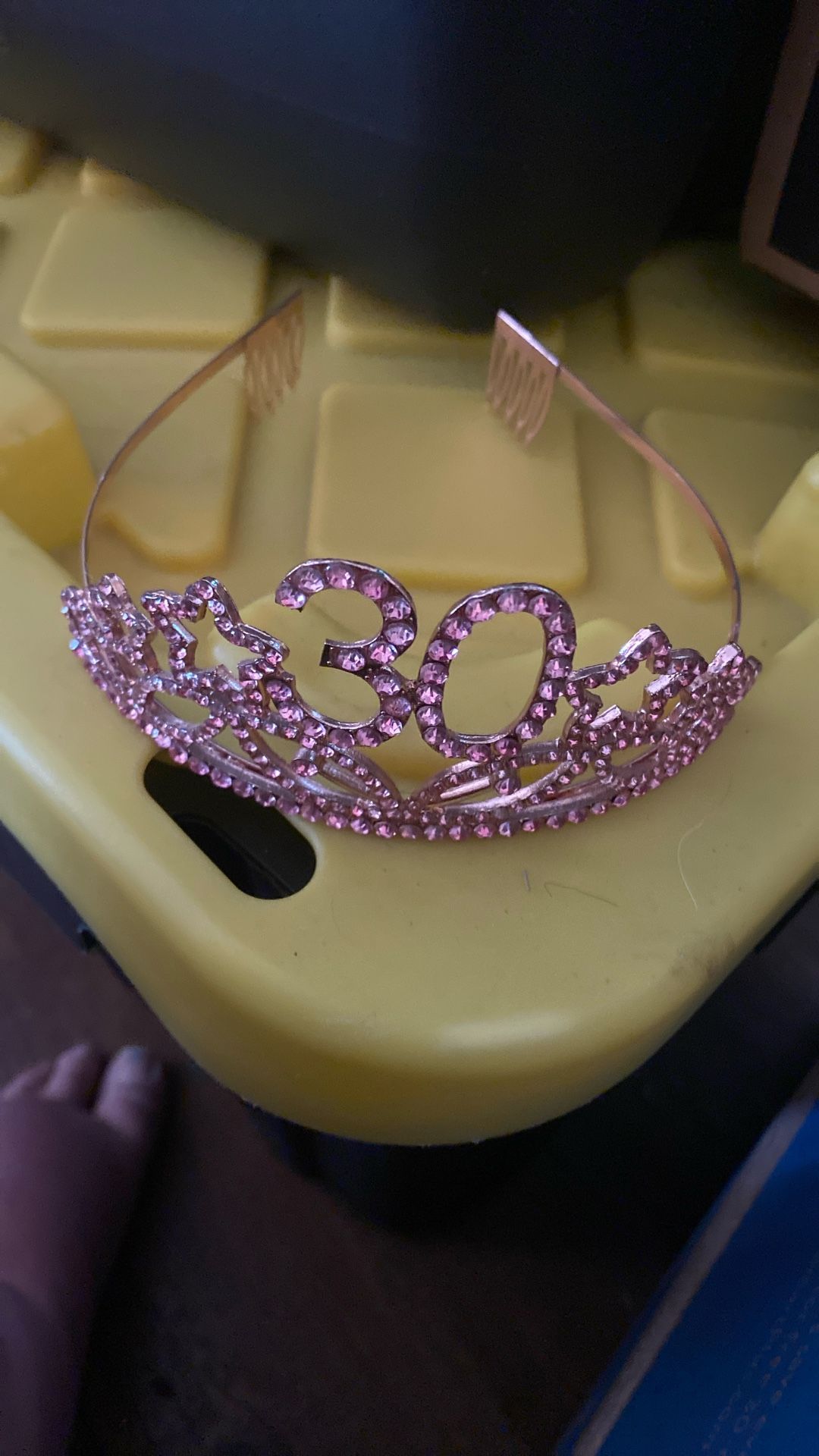 30" themed tiara, likely for a 30th birthday celebration