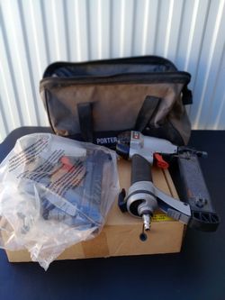 Lot of two Porter-Cable Pneumatic Brad Nailer with Carry Bag