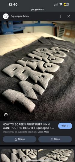 Puff Print T Shirts