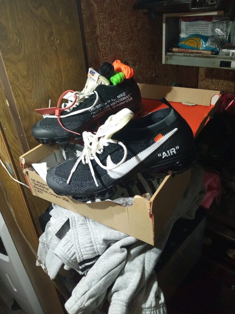 Off-White C/O. The 10 Nike Air Vapormax FK Size 10 1/2 for Sale in