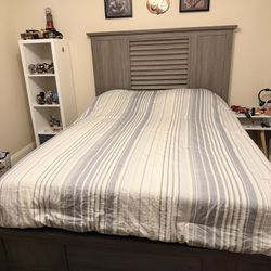 bed frame and mattress together, queen size