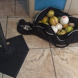 Batting Tee & Softballs
