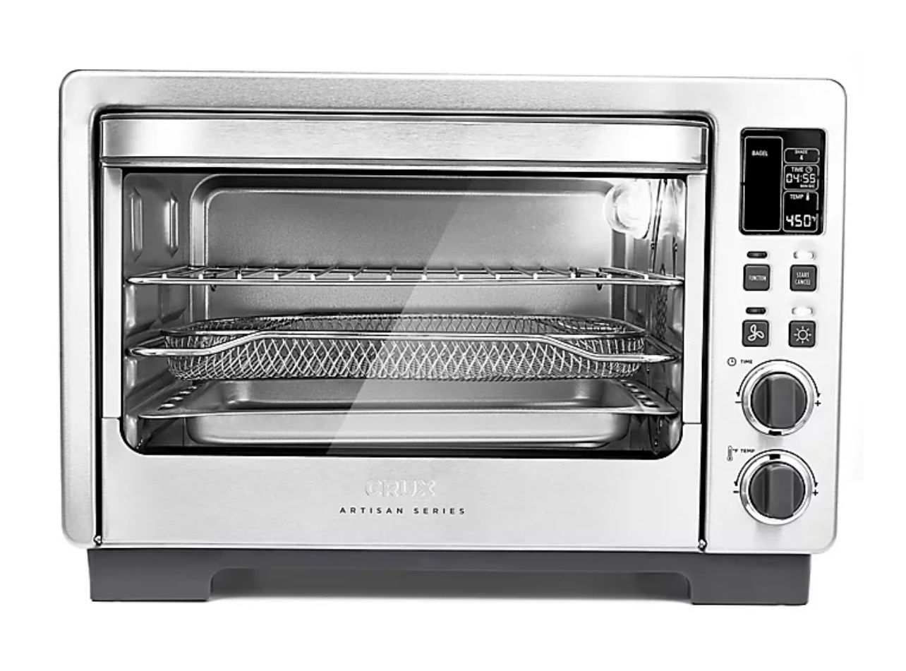 Crux Artisan Series 6 Slice Digital Air Frying Toaster Oven