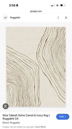 Rug- Ruggable Nina Takesh Seine Camel & Ivory