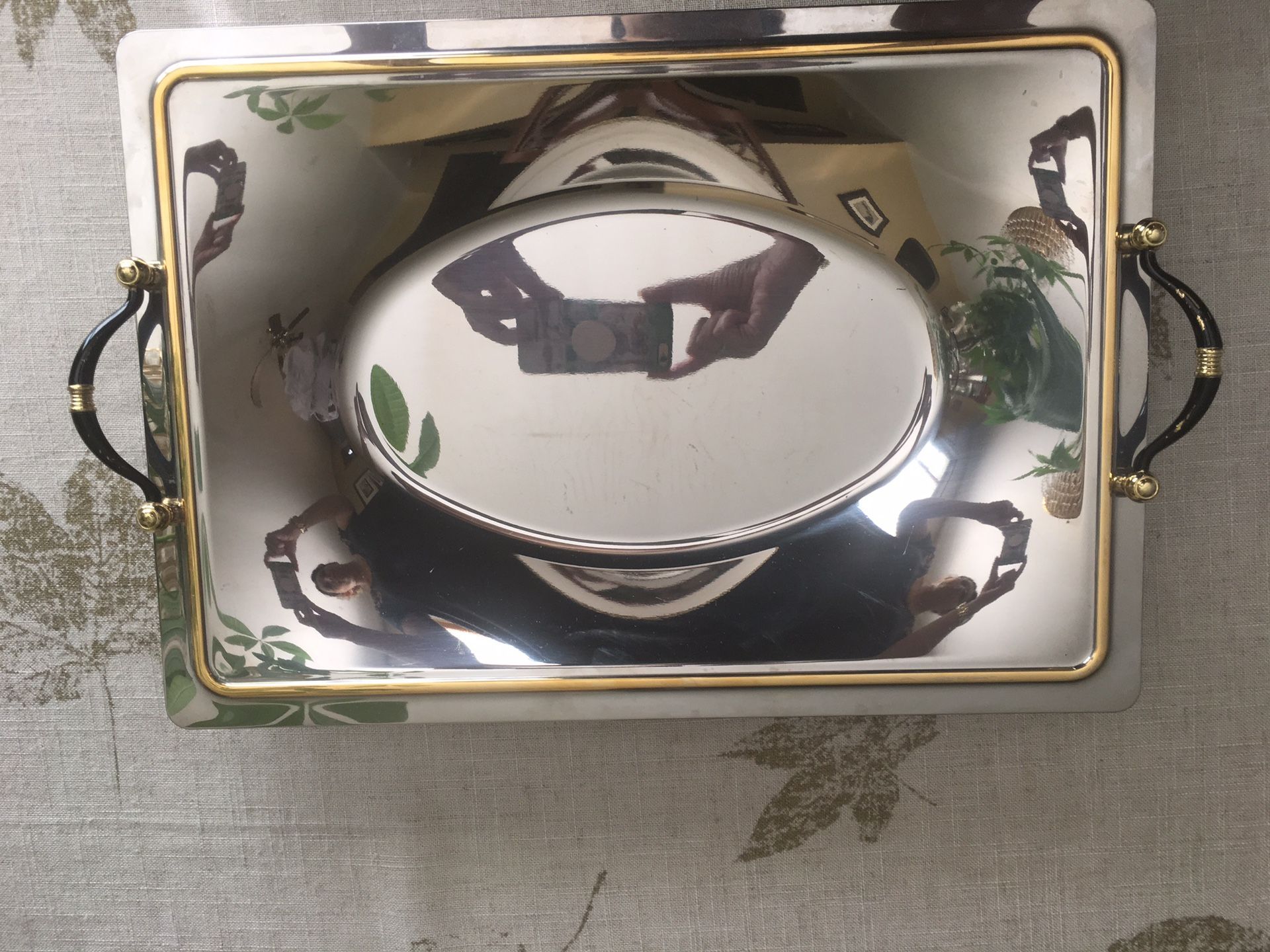 Italian two tone serving tray