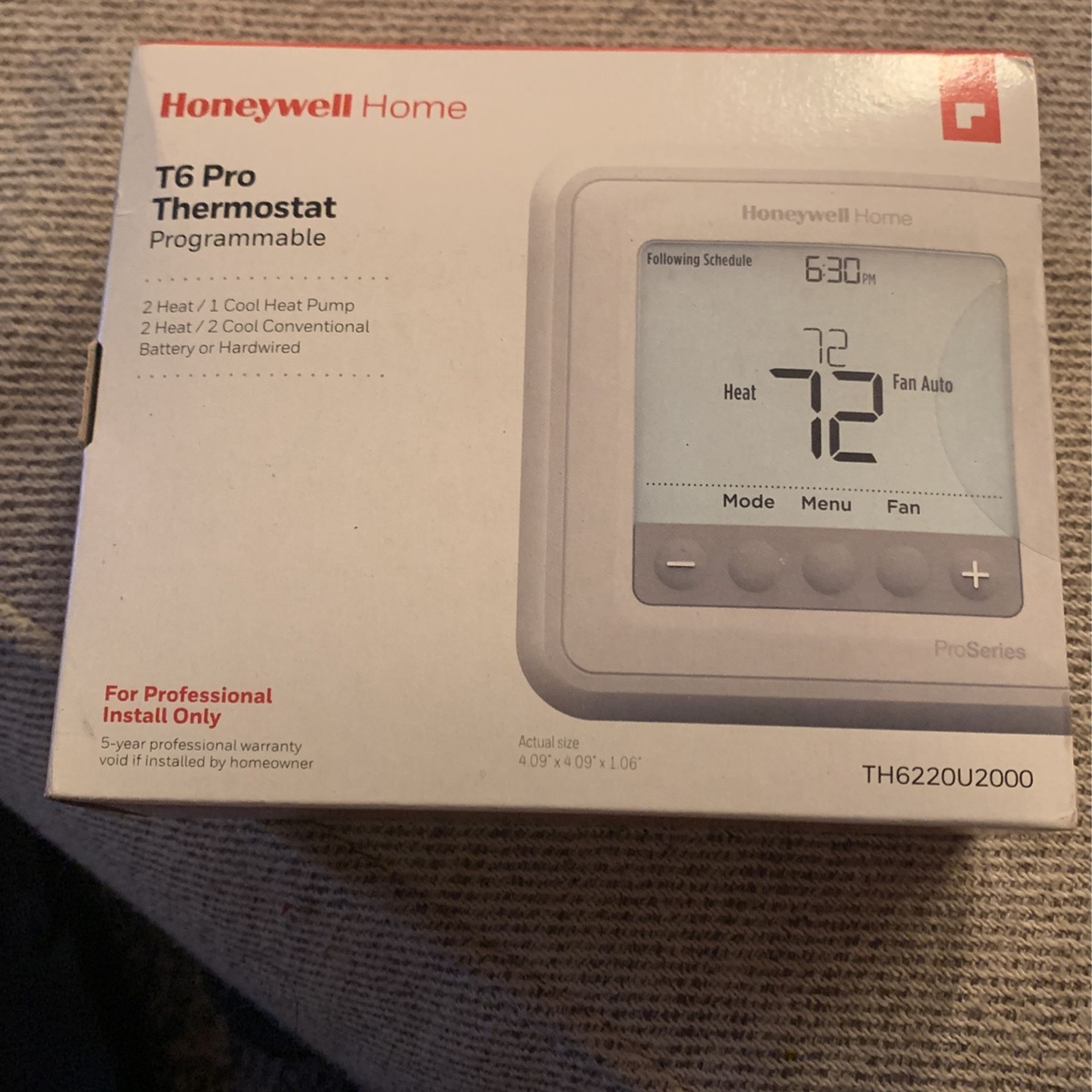 Honeywell T6 Pro Thermostat