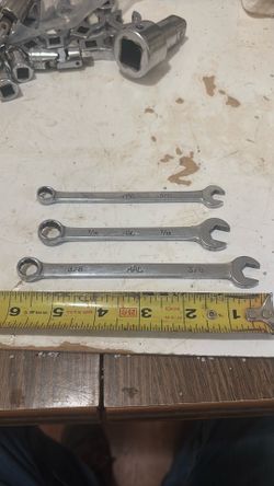 3 open end 12 point Mac wrenches 5/16 - 7/16 - 3/8