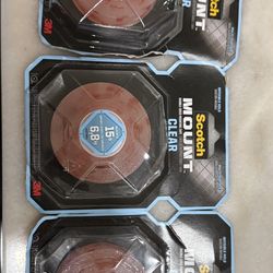 Scotch 1" W x 60" L Mounting Tape CLEAR Moisture Resistant Extremely Strong 410H