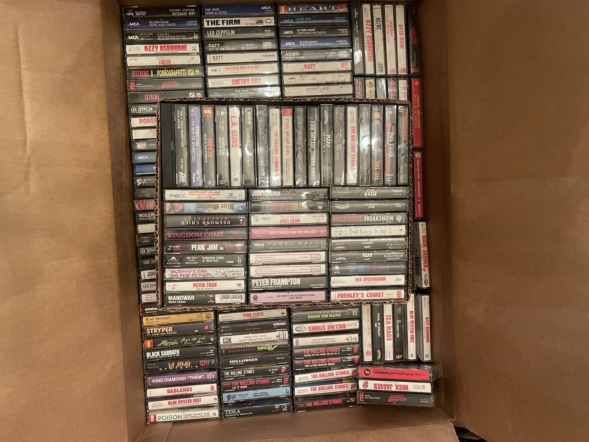 175+ Rock n Roll Cassette tapes