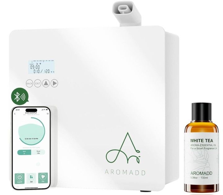 2025 Upgraded Smart Scent Air Machine and 100ml White Tea Essential Oil for Diffuser