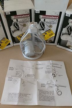 Track light brackets