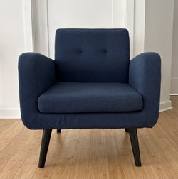 Blue Accent Living Room Chair