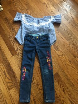 Matilda Jane jeans girl kid size 6