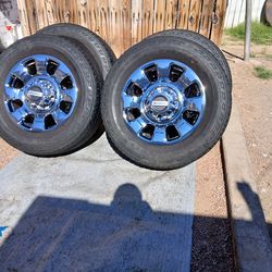 2024 OEM ORIGINAL TAKEOFFS FORD F-250 PLATINIUM 20 INCH TIRES BRIDGESTONE ALL-TERRAIN 50 % $ 950