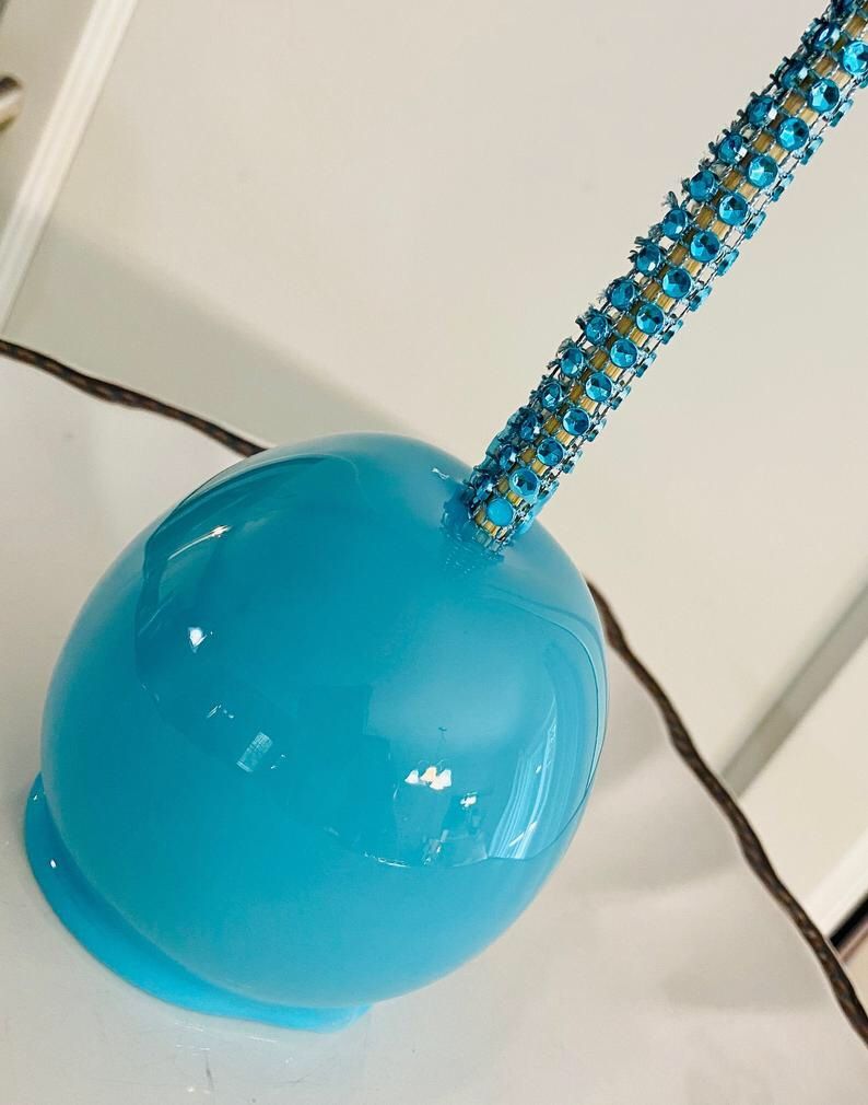 Blue candy apples