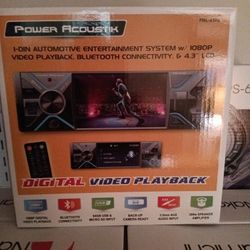 Power Acoustik Bluetooth Car Stereo With Remote Control Brand New In The Box 