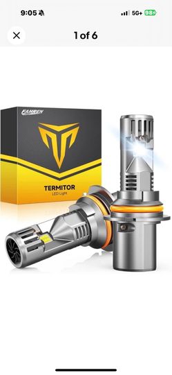 FAHREN 9007 HB5 LED Headlight Bulb 33000LM 800% Brightest 6500K IP68 Hi/Low Beam Dodge Ram