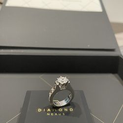 14k White Gold Engagement Ring