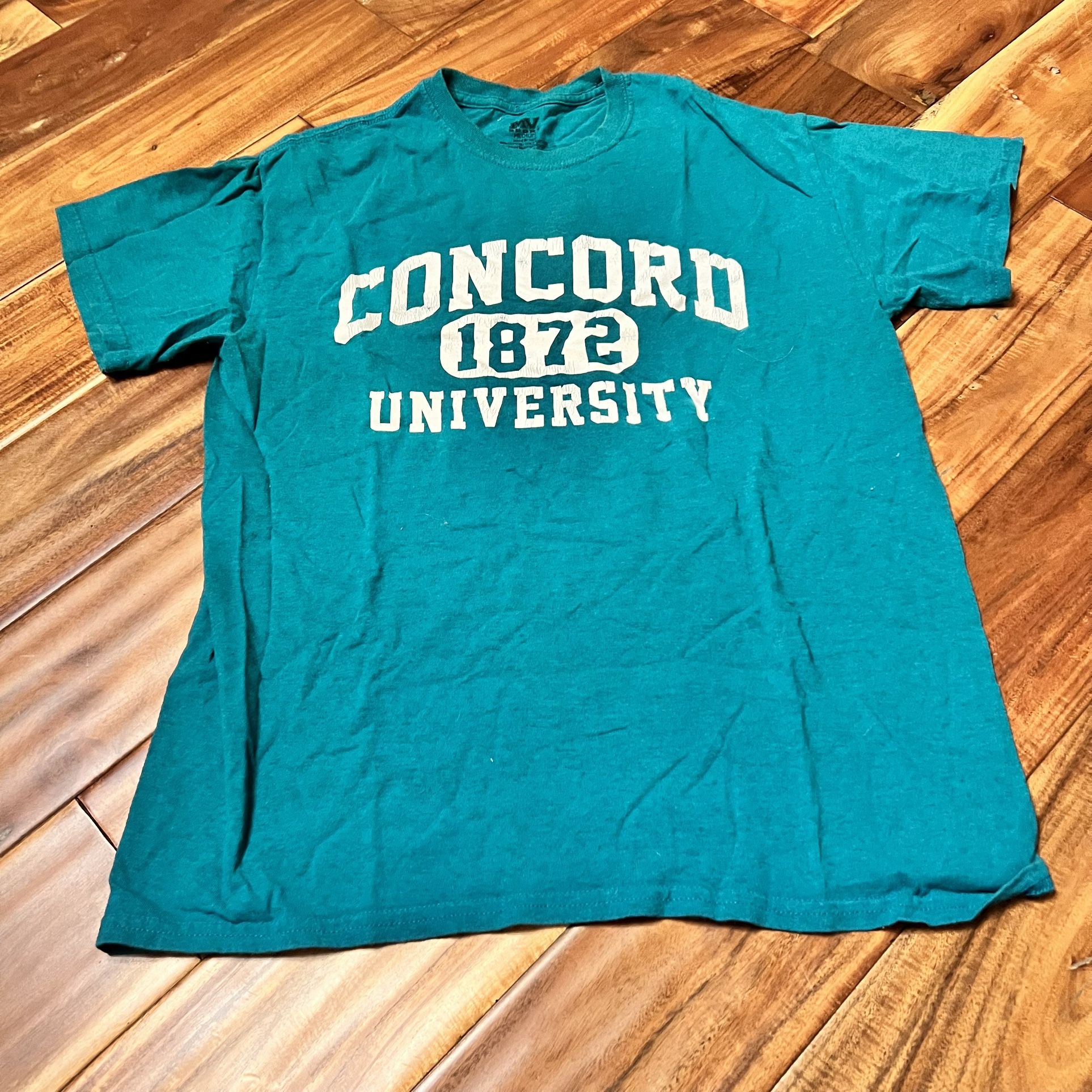 Concord university teal t-shirt. Size medium