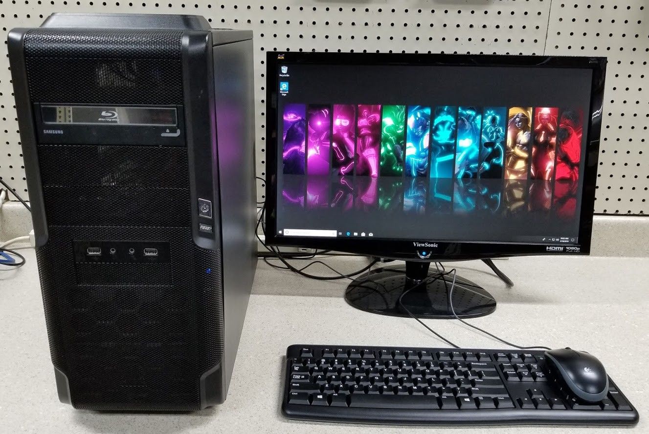 Custom I7 Gaming Computer System Windows 10 256GB SSD 16GB RAM 1050Ti