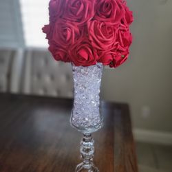Glass Vase Centerpiece 