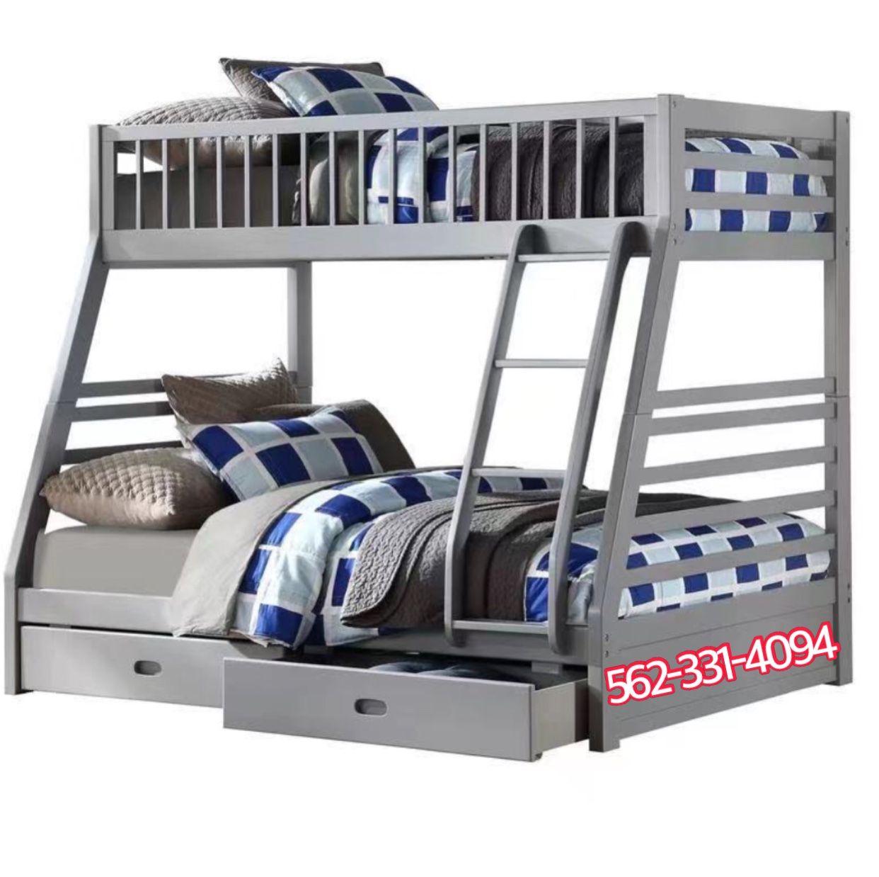 Brand New Mission Style Wooden Bunkbed With both mattresses included 