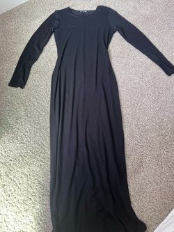 Fashion Nova Black Dress with Slit in the back