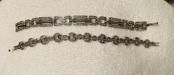 Russian Triple Plate Silver Bracelets. 