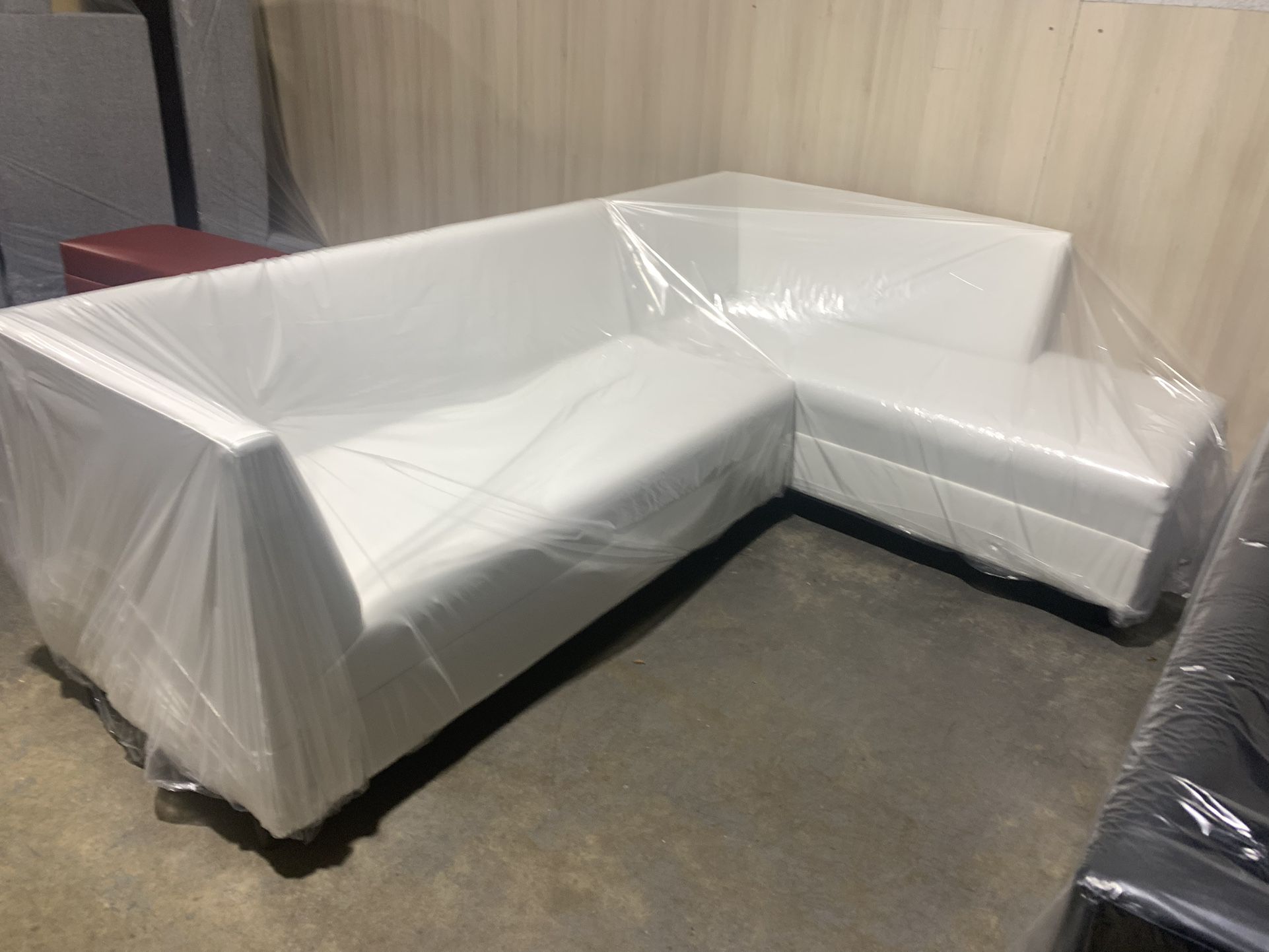 White Leather Sofa For Sale Brand New More Colors Available for Sale in