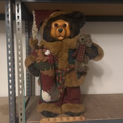 Vintage Wooden faced bear