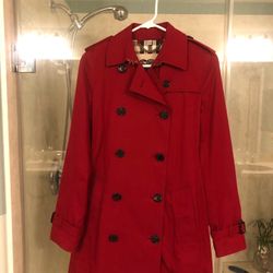 Burberry Kensington Red Coat 