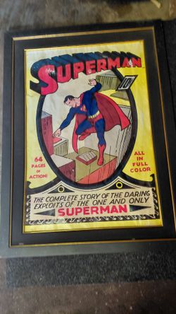 Iconic Superman poster in Frame