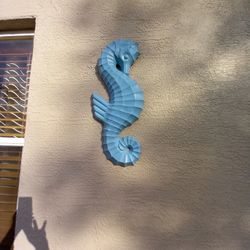 Solid Concrete Statue Set Of Seahorses