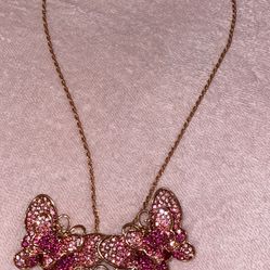 3D Butterfly Necklace 