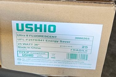 USHIO ULTRA-T8 FLUORESCENT LIGHTS