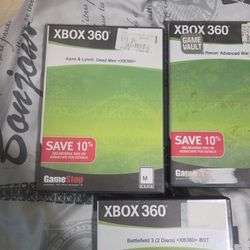 GameStop Xbox 360 3 Games