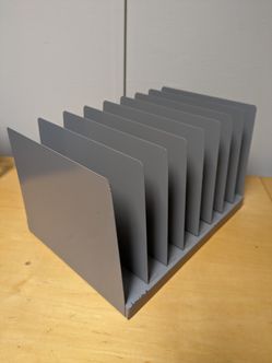 Large 8 slot Metal Office Desk Organizer Letter Mail Document Holder