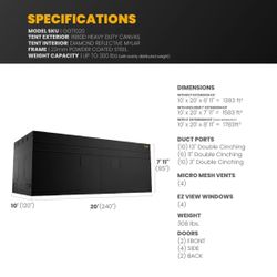 Greenhouse Storage Tent