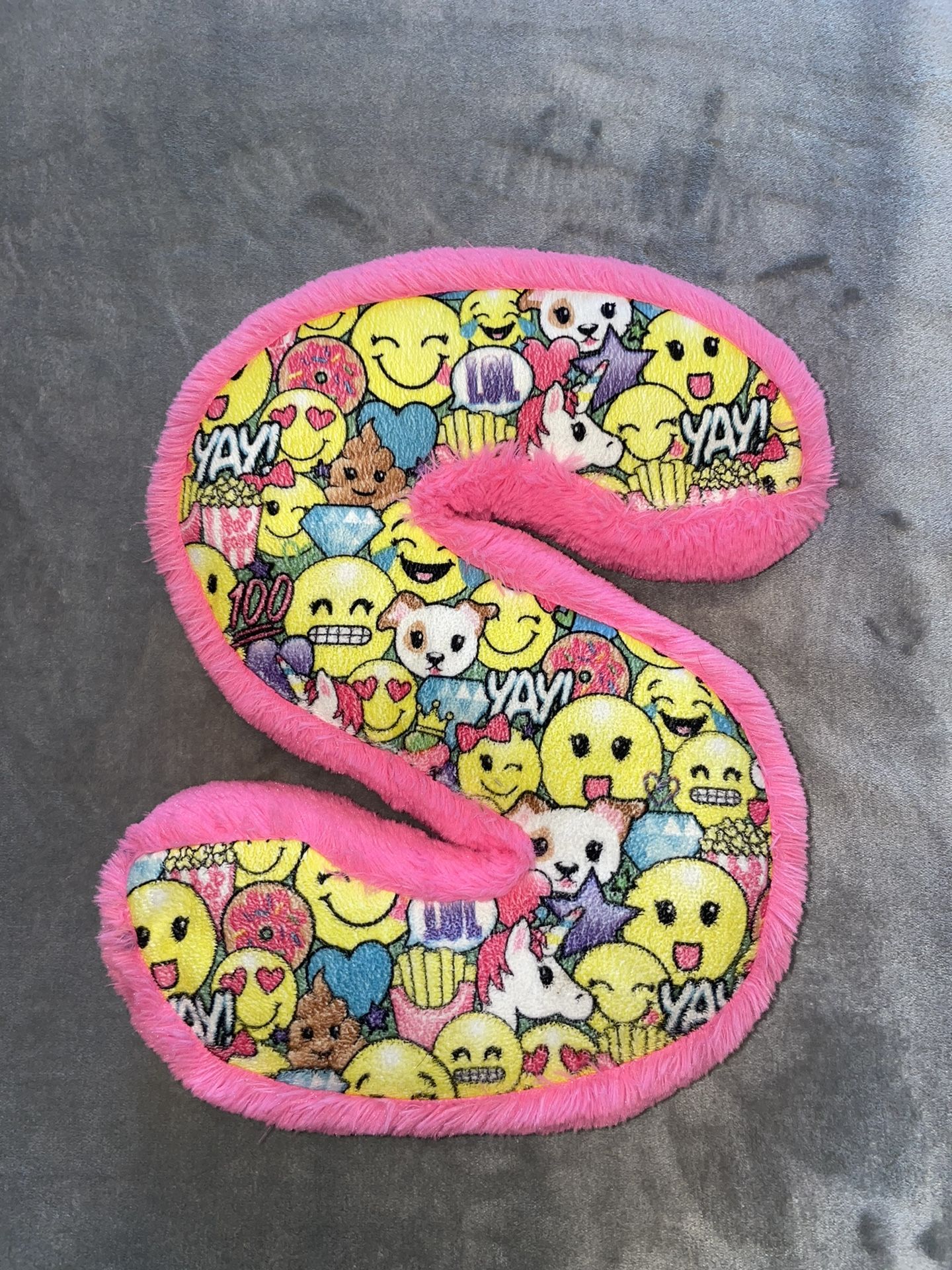 Letter S Justice Emoji Pillow