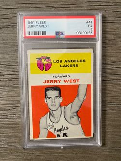 1961 Fleer Jerry West #43 PSA 5
